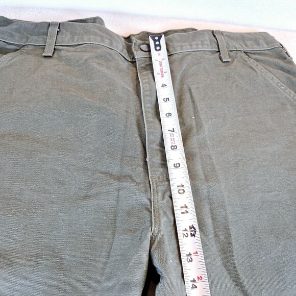 NWT Carhartt B11 MOS Washed Duck Work Dungaree Green Pants Loose Fit Men's 40x32 - Picture 5 of 11